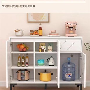 餐边柜碗柜橱柜储物柜下置饮茶水机桶柜家用岩板多功能简约小柜子