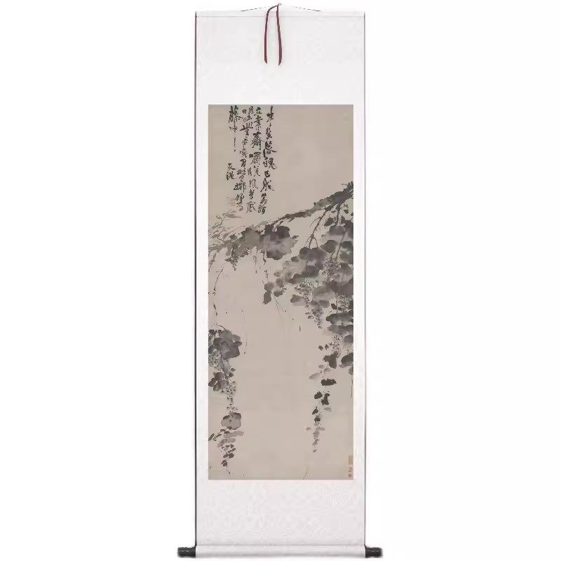 复古中式动物花鸟禅意简约水墨山水竹子茶室客厅书房高清装饰挂画图片