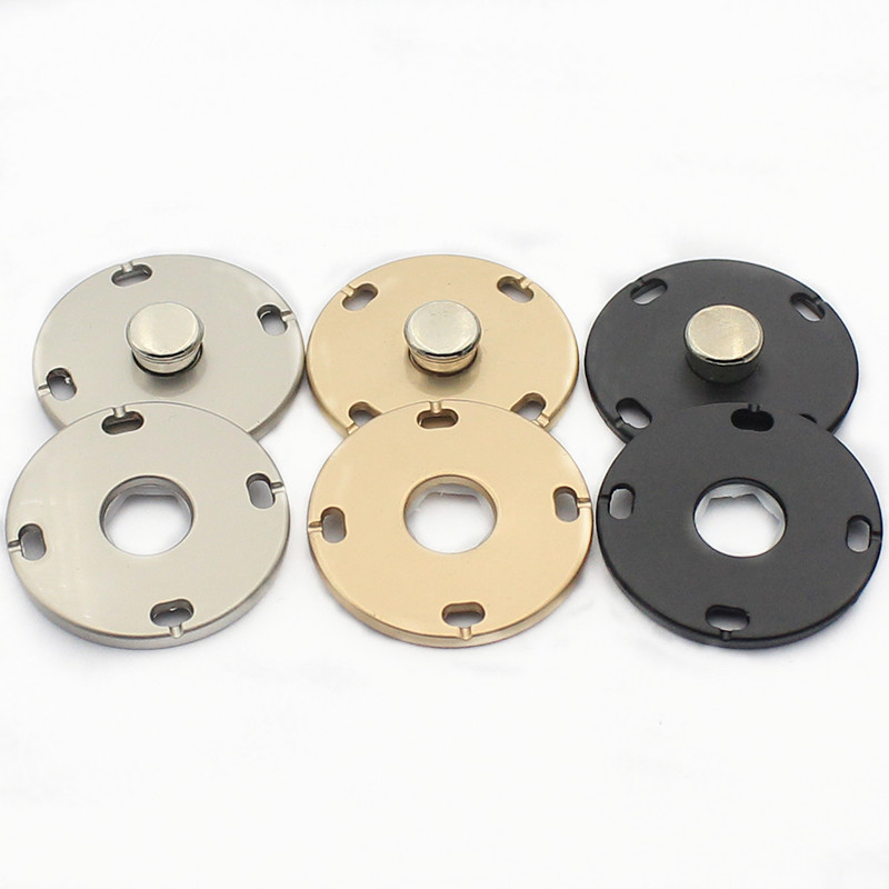 暗扣金属紧实大头珠摁扣女大衣毛衣针织衫隐形扣圆形按扣黑色扣子