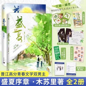 【全新正版】 盛夏正版小说套装两册 某某小说正版实体书 人气作家木苏里著盛夏全2册 附赠精美好礼 现代言情小说力作龛世伪装学渣