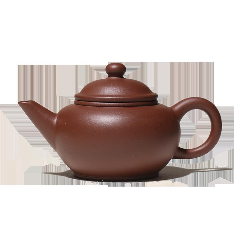 一水堂宜兴纯手工紫砂壶斗茶小品壶本山段泥老一厂样水平壶110CC