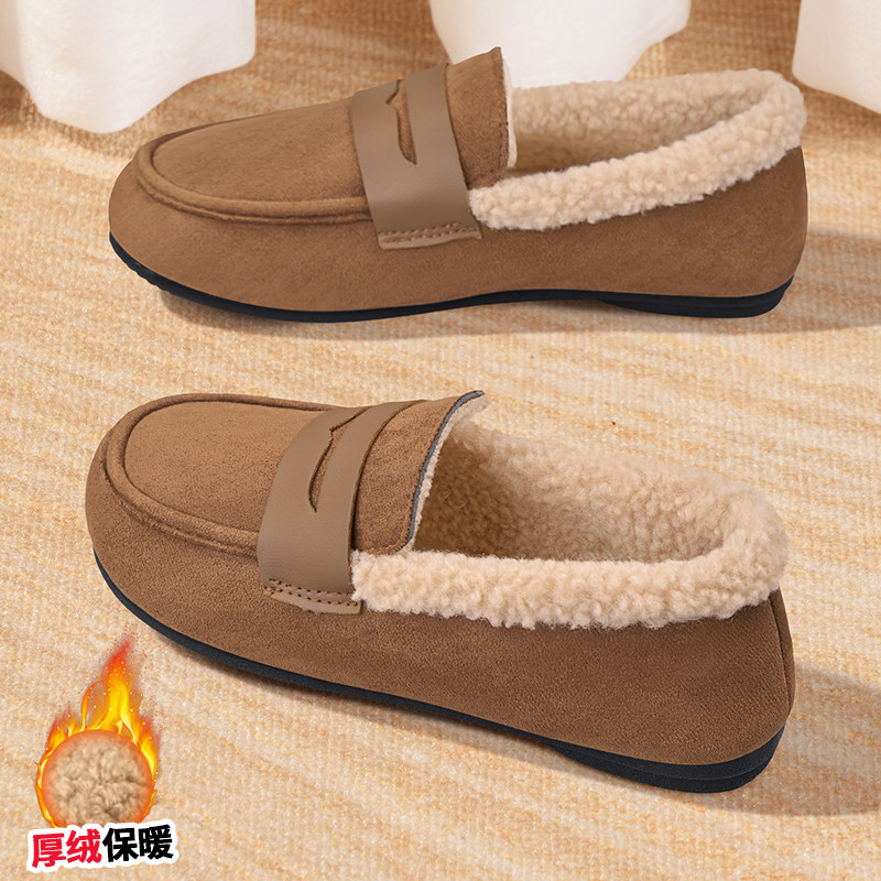 棉鞋女秋冬加绒2025新款正品软底老北京豆豆鞋保暖软面百搭毛毛鞋,女鞋,棉鞋,淘宝优惠券,粉丝福利购,淘宝优惠卷