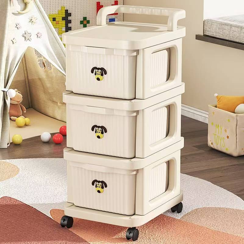 小推车置物架家用客厅零食收纳柜