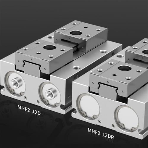 SMC薄型滑台导轨导杆平滑夹爪手指气缸MHF2-8D/8D1/8D2/16D/20D2