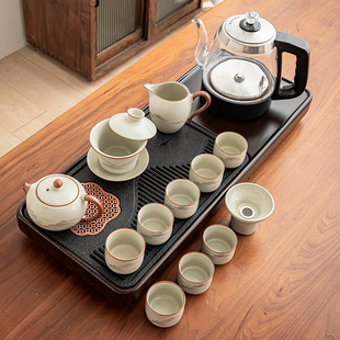 茶具套装可达豪华高端家用新型功夫陶瓷茶壶、饮茶碗、茶盘、茶杯