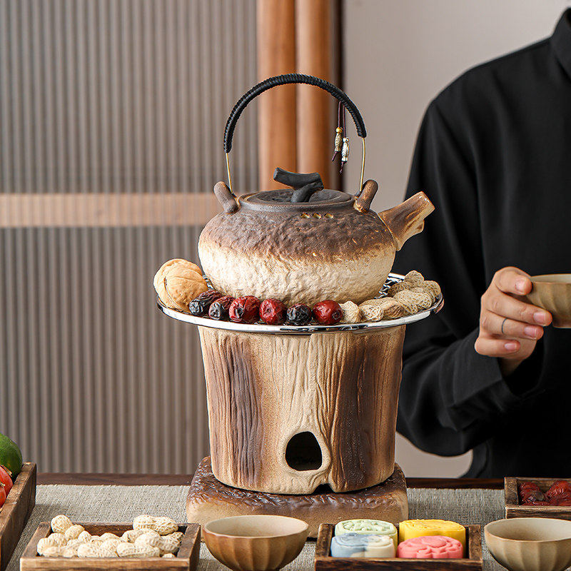 2026新款树桩碳炉可明火煮茶炉煮茶壶围炉煮茶冬天取暖户外烤火炉,餐饮具,煮茶炉,淘宝优惠券,粉丝福利购,淘宝优惠卷