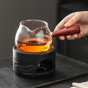 蜡烛加热茶壶底座 日式小茶炉煮茶保温炉暖茶器陶瓷温茶炉 温茶器