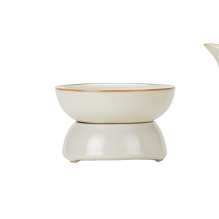 汝窑陶瓷茶漏茶具配件茶隔茶滤泡茶叶过滤网器茶道公道杯茶漏一体