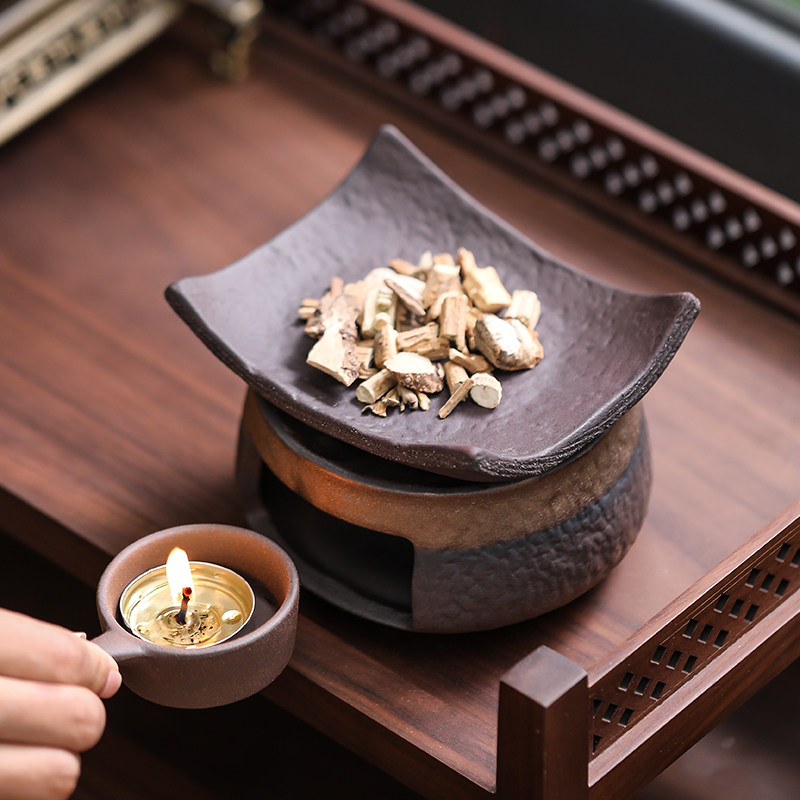 粗陶日式焙茶炉陶瓷茶叶提香器蜡烛加热烤茶炉醒茶烘烤炉熏香炉,餐饮具,煮茶炉,淘宝优惠券,粉丝福利购,淘宝优惠卷