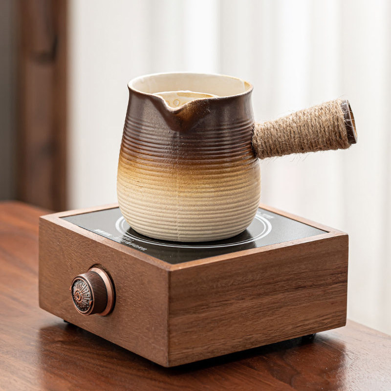围炉煮茶电陶炉煮茶器煮花茶玻璃煮烧水壶罐罐茶烤奶茶壶套装家用