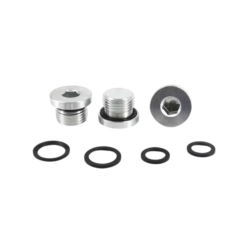 镀锌内六角ED密封圈液压法兰面堵头管堵油塞螺堵螺塞G1/8G1/4M12