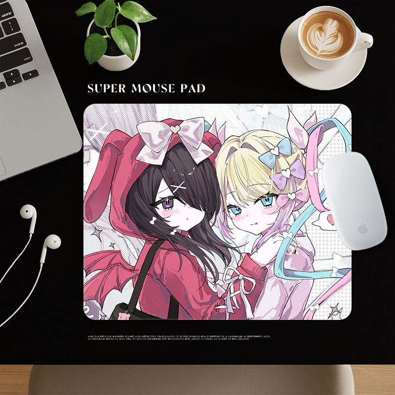 笔记本专用鼠标垫推荐fps小号女生高颜值电竞游戏办公加厚防滑垫