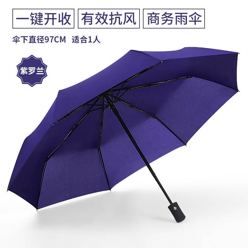 特大号双三人全自动傘黑胶晴雨男女士防晒遮阳防风结实伞umbrella 居家日用 伞 原图主图