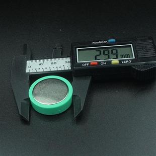 强磁铁钕铁硼永磁材料白色包塑强磁粒强力吸铁石白板磁扣D30