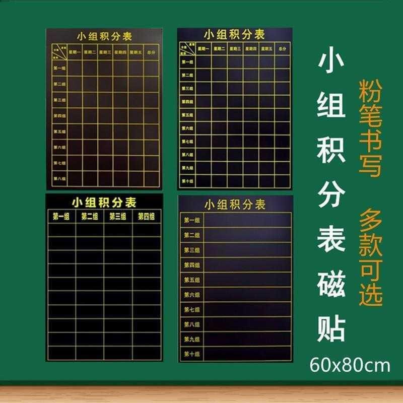 磁性小组积分表黑板贴班级评分表评比栏小组竞赛比赛评分表学生激