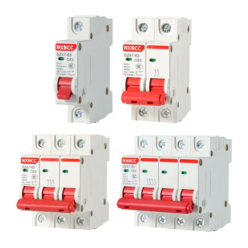 工厂促销空气开关小型断路器DZ47-63A空开家用保护器1P2P3P4P正品