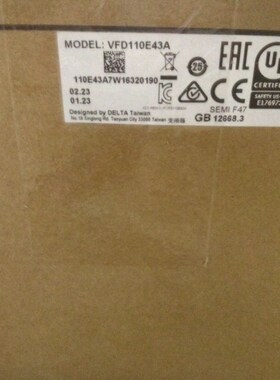 台达变频器VFD110E43A  三相380V 11KW全新原装 假一赔十 现货