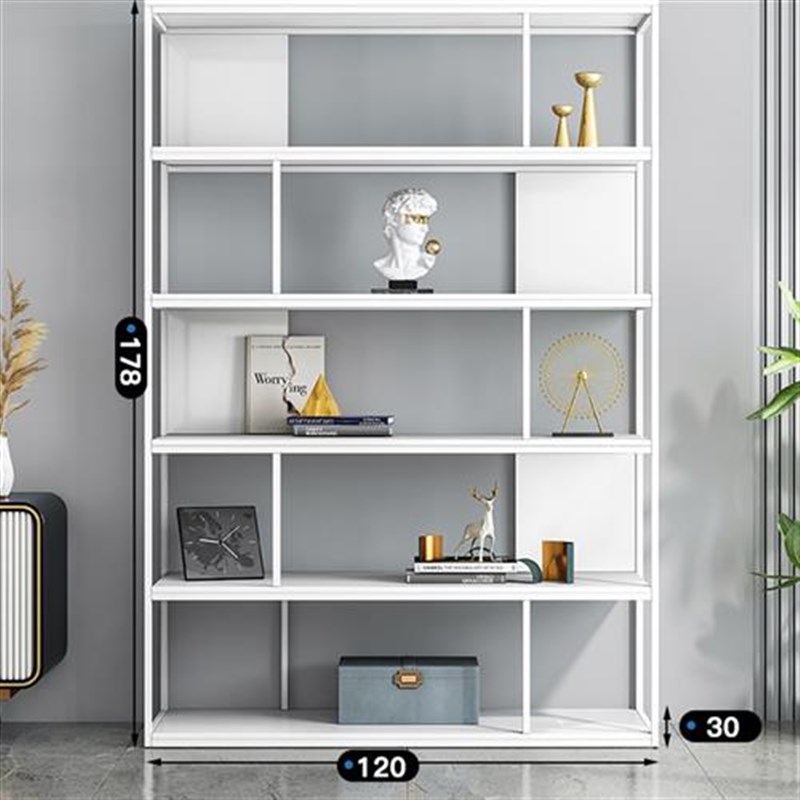 书架置物架落地客厅展示架铁艺多层收纳架子办公家用手办柜子书柜