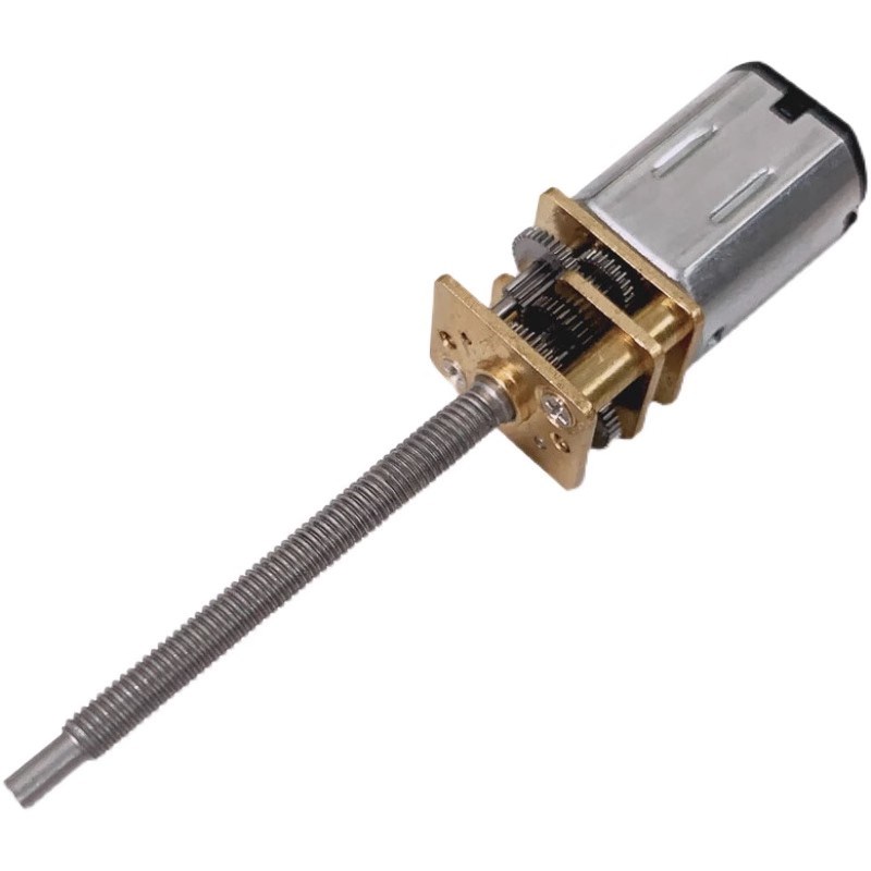 GA12-N20微型直流减速电机M3*34加长螺纹轴丝杆低速小马达3V6V12V