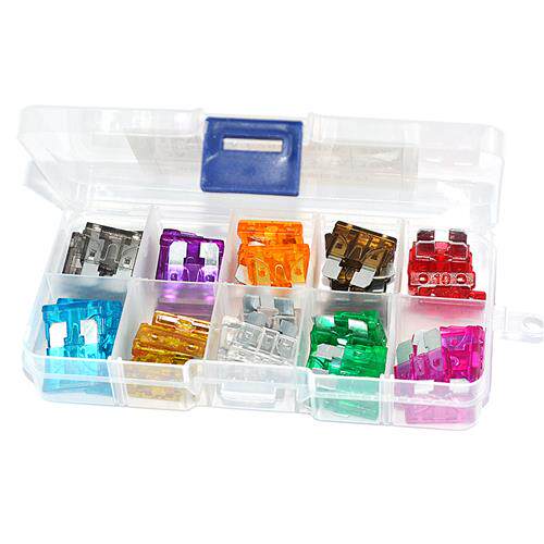 中号汽车保险丝 混合装 氙气灯 2A~35A 保险管 车用保险片/插片