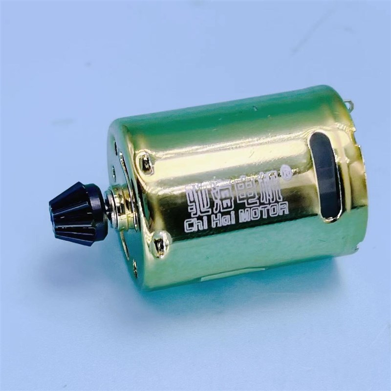 驰海工厂直销 370高速高扭土豪金直流电机马达烧结钕铁硼滚珠轴承