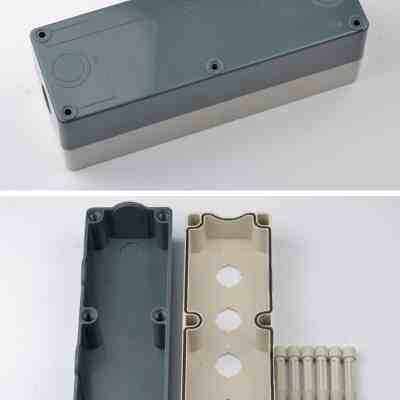 上海天逸按钮盒 TYX1 1S 2S 3Y 4位塑料防水灰色黄色白色接线盒85