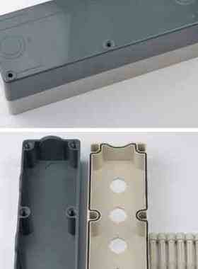 上海天逸按钮盒 TYX1 1S 2S 3Y 4位塑料防水灰色黄色白色接线盒85