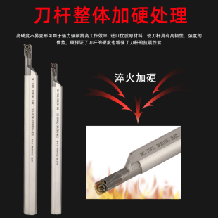 偏心式内孔镗刀杆SCLCR/SWUBR/STUBR 变径孔专用 小孔加工高速钢