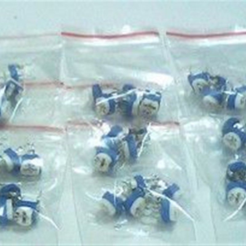 【汕头先锋电子】卧式兰白可调电阻包 100--1M 13种各5个,个性定制/设计服务/DIY,明信片定制,淘宝优惠券,粉丝福利购,淘宝优惠卷