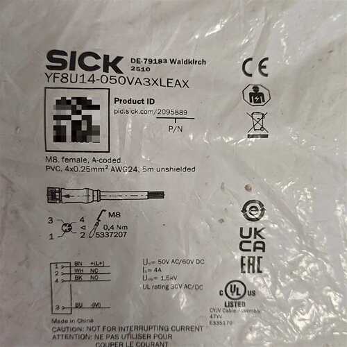 可维修传感器连接线YF8U14-050VA3XLEAX 209议价