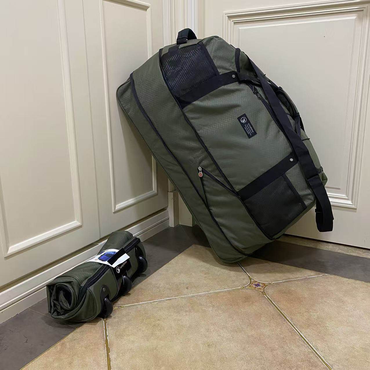 超轻新品1.4kg可折叠拖轮包露营收纳包户外防泼水旅行包大行李包,箱包皮具/热销女包/男包,旅行袋,淘宝优惠券,粉丝福利购,淘宝优惠卷