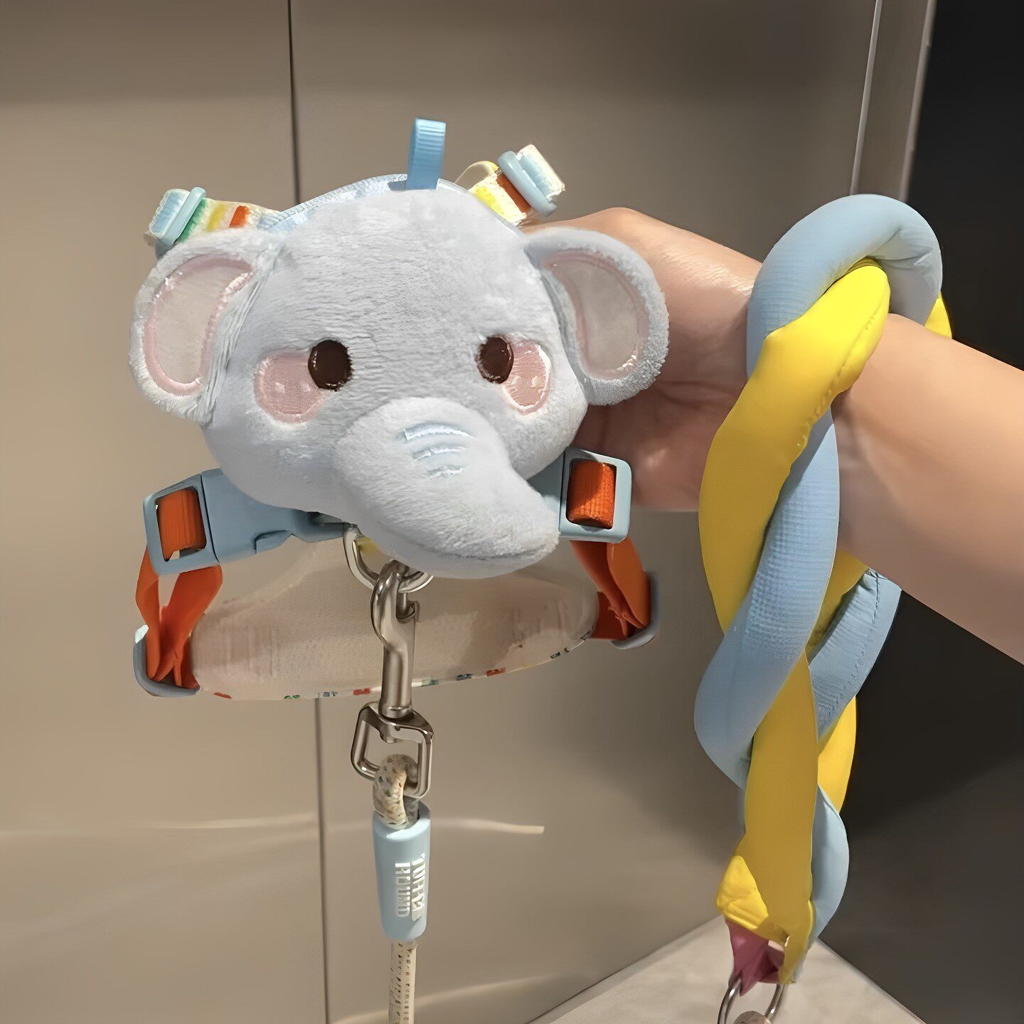 小象牵引绳遛狗绳子小型犬猫咪狗狗外出可调节肩带子防挣脱可爱