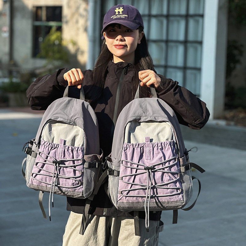 旅行户外双肩包女轻便登山包爬山大容量健身背包徒步运动书包学生