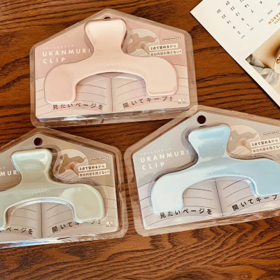 宝盖头夹书器日系创意文具ins小众设计实用便利贴夹学生看书夹可