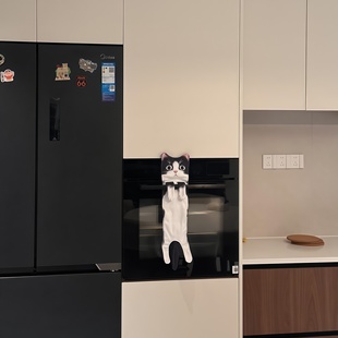 猫咪擦手巾挂式可爱毛巾厨房卫生间不掉毛不发臭超强吸水加厚