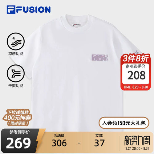 FILAFUSION斐乐短袖T女子