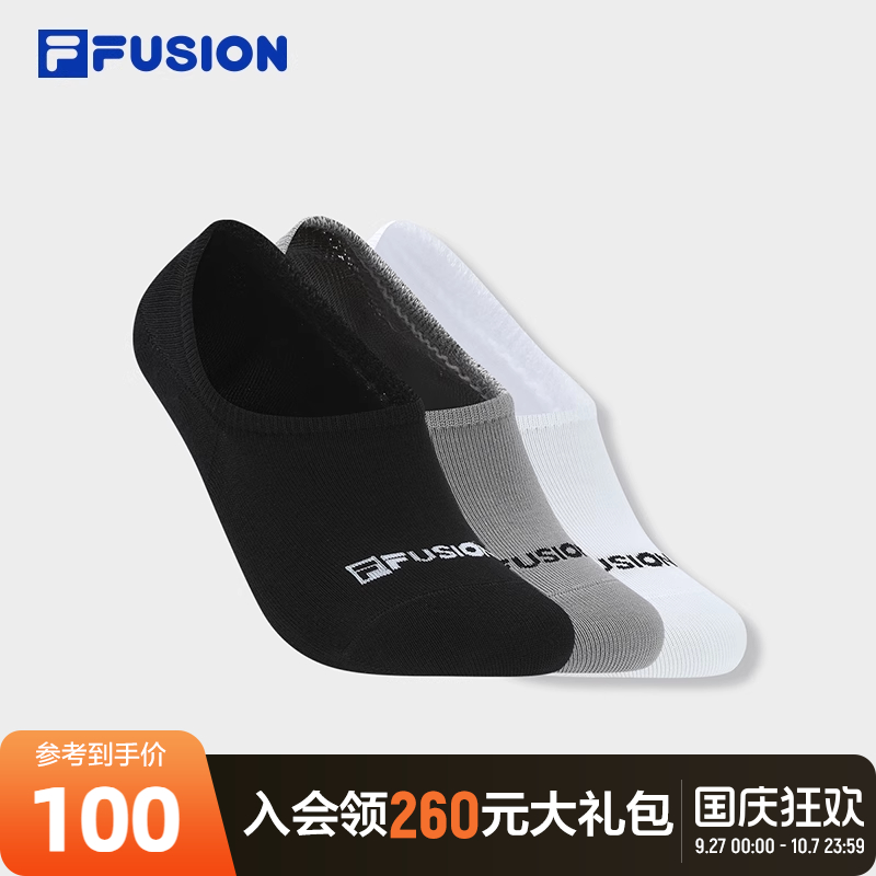 FILAFUSION斐乐情侣船袜套装