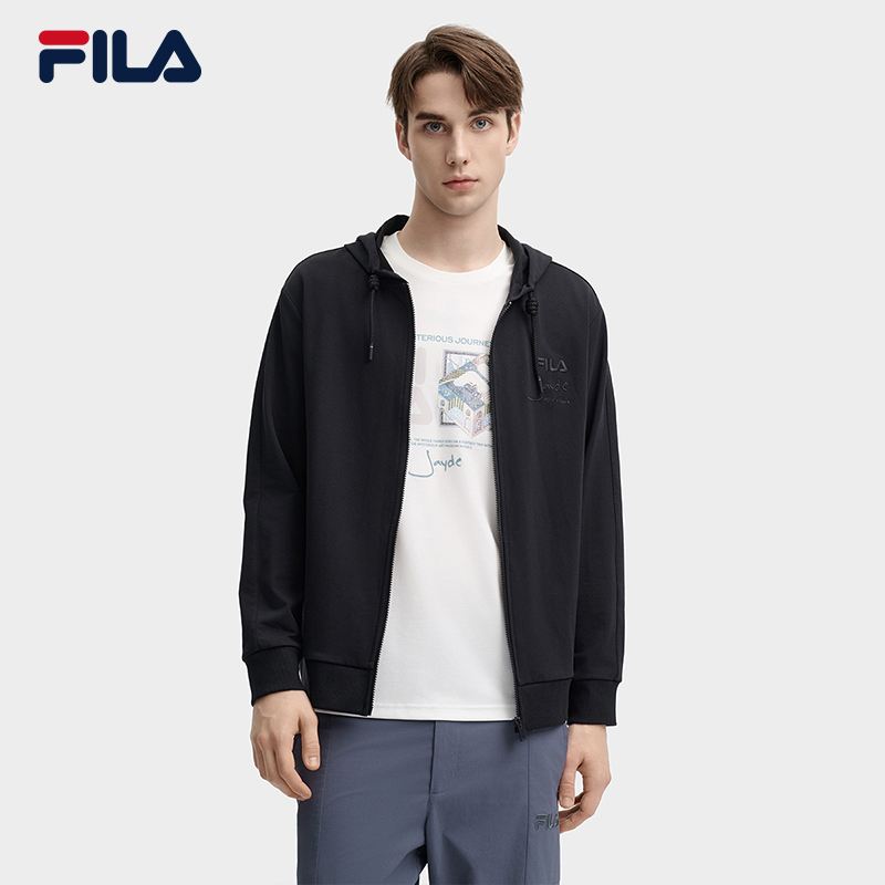FILA斐乐男士针织连帽外套