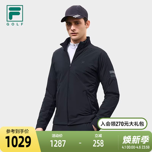 棉服2023春季 基础简约立领高尔夫运动外套 斐乐官方男士 FILA
