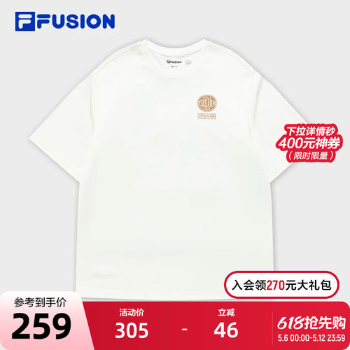 FILAFUSION斐乐男士针织短袖衫