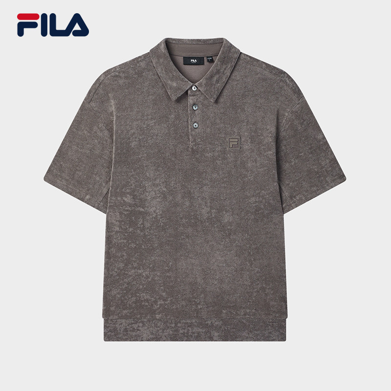 FILA 斐乐官方男士针织短袖POLO衫2025夏季新款时尚休闲宽松上衣,运动服/休闲服装,运动POLO衫,淘宝优惠券,粉丝福利购,淘宝优惠卷