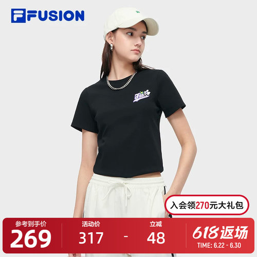 FILAFUSION斐乐女子短袖T