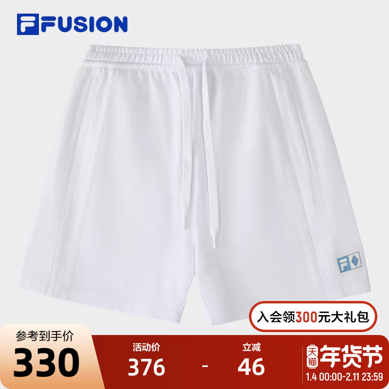 FILA FUSION斐乐潮牌针织短裤女2024秋季新款时尚宽松休闲运动裤,运动服/休闲服装,运动中长裤／短裤,淘宝优惠券,粉丝福利购,淘宝优惠卷