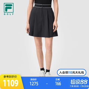 高尔夫运动基础半身裙短裙 新款 FILA 斐乐官方女士梭织裙2025夏季
