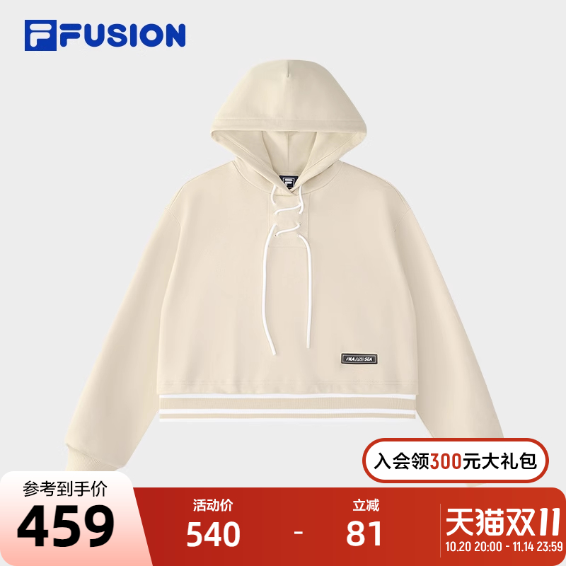 FILAFUSION斐乐女子连帽卫衣