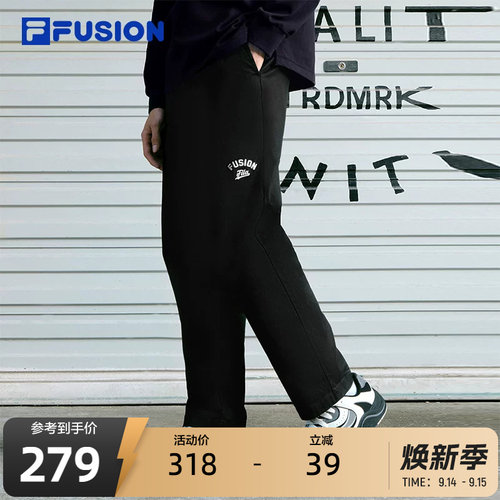 FILAFUSION斐乐梭织长裤男子