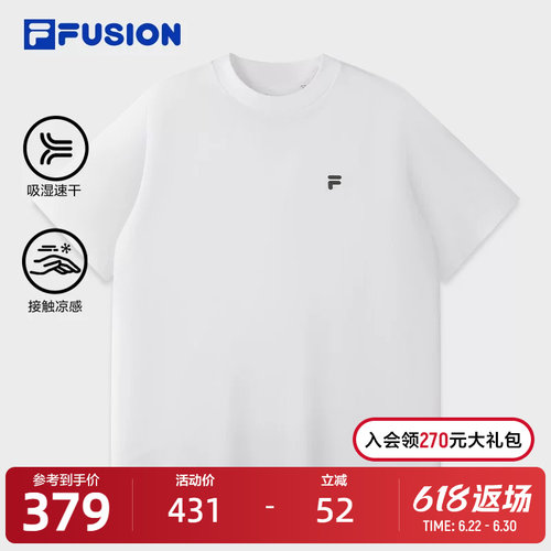 FILAFUSION斐乐男士针织短袖衫