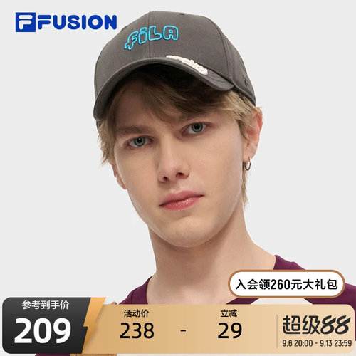 FILAFUSION斐乐情侣棒球帽