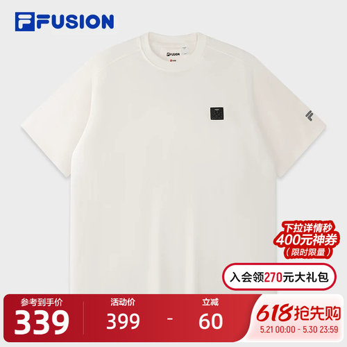 FILAFUSION斐乐男士针织短袖衫