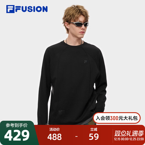 FILAFUSION斐乐潮牌男长袖T恤